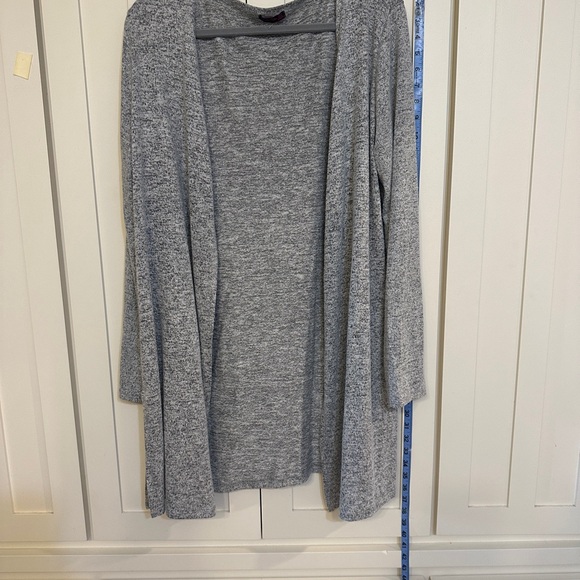 Grey knit open cardigan - Picture 2 of 3